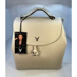 Vanessa Williams Lush Collection White/Cream Backpack Purse NWT